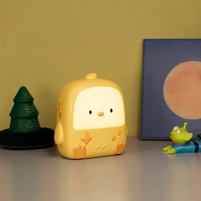 USB recarregável LED Table Lamp, Night Light, cookies, cookies, pão, biscoitos, Ins Style, luz ambiente, Bedroom Bedside Lamp