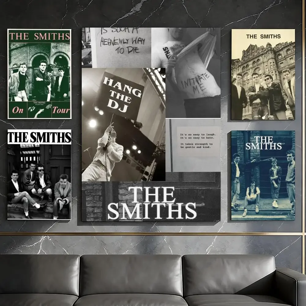 Rock Band T-The S-Smiths Poster Waterproof Peel & Stick Wall Sticker Self Adhesive Art Decor For Living Room Bedroom