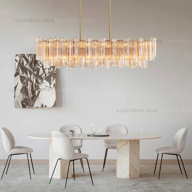 

Modern Lustre Handmade Colored Glass 1030 Chandelier Elegant Home-applicants LED E14 Dimmable Lighting For Dining Room Table