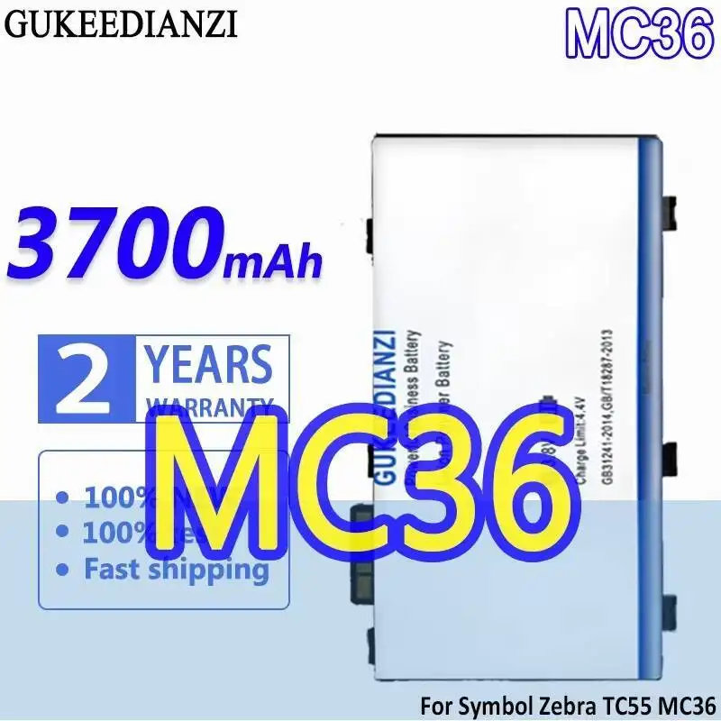 

Industrial Handheld Terminal Battery MC36 82-164807-0 3700Mah For Symbol TC55