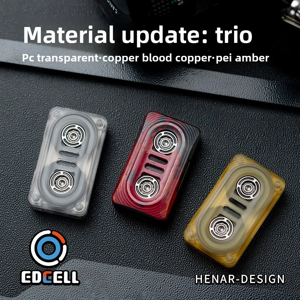 EDCELL New Zirconium Alloy Retro Mechanical Magnetic Structure Fingertip Push Card Decompression Toy