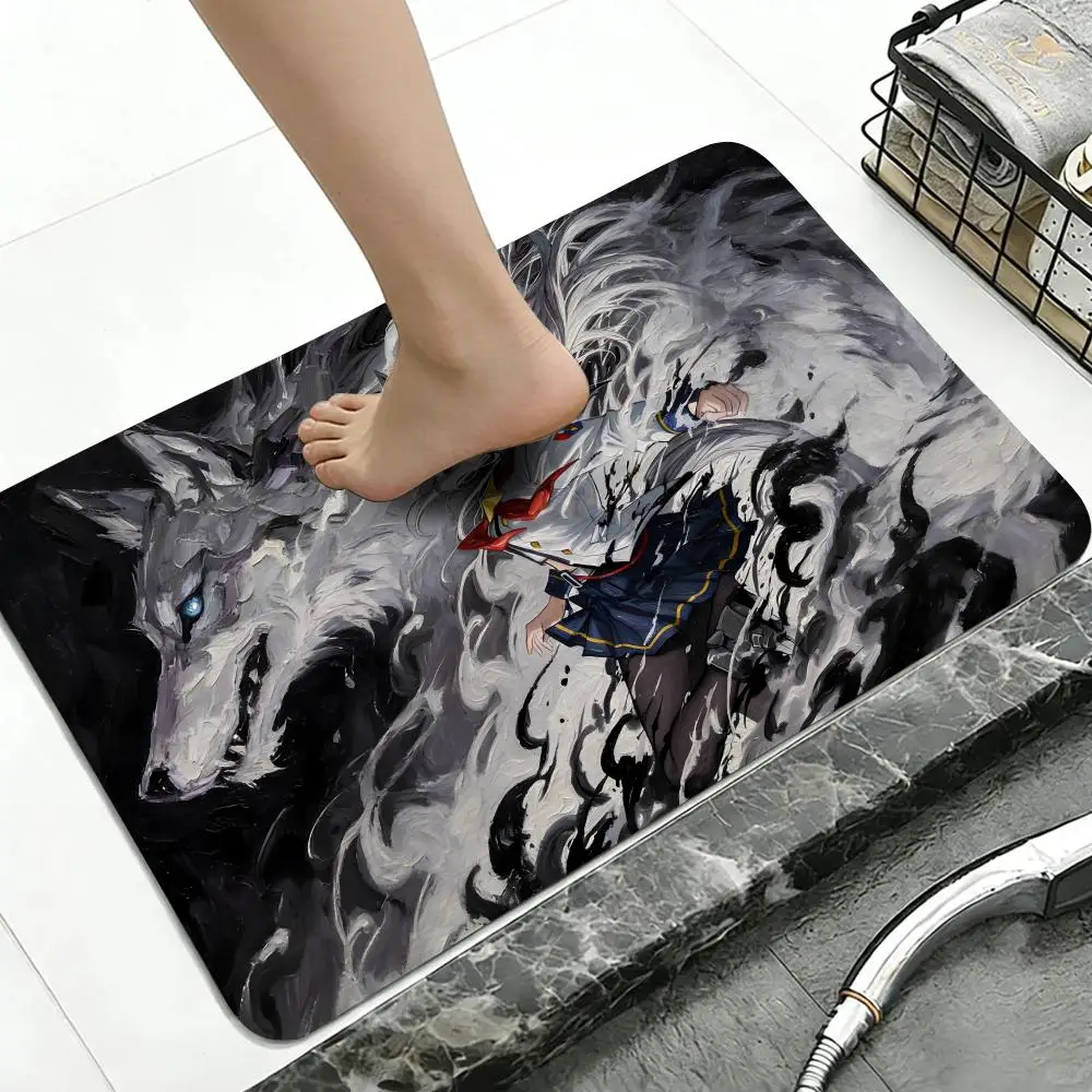 Floor Mat Diatomite Bath Mat, Quick Dry, Absorbent, Multi-Scene Mat Hot Game P-Pretty D-Derby