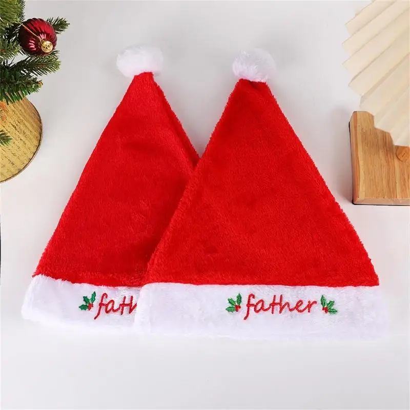 

652F Мягкие плюшевые рождественские шляпы Классические шляпы Деда Мороза для празднования праздника