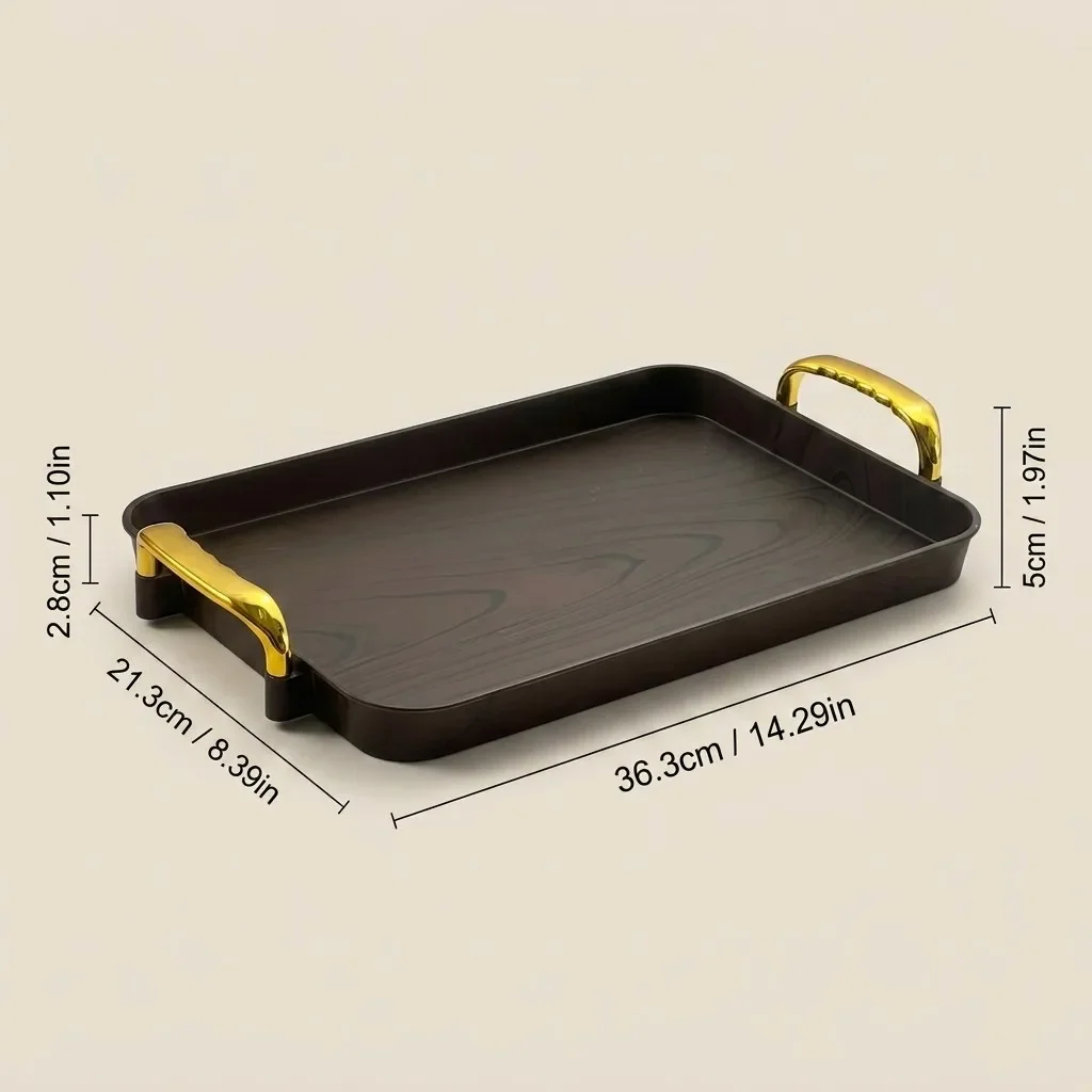 Plastic make-up organizer, opbergbak voor de wastafel, cosmetica- en parfumstandaard, waterdicht, met handvat