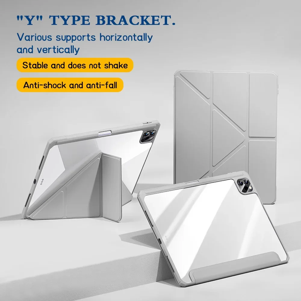 

For iPad Air 11 M3 2025 Case Air 13 4 5 11 IPad Pro 11 12.9 13 10 Gen 10.2 9th 8th 6th 5th 9.7 Smart Case Cover With Pen Holder