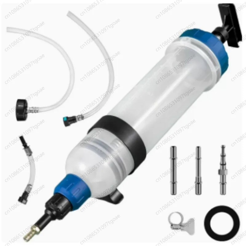 Manual Fluid Transfer Syringe With Full Adapter Hoses Car Oil Brake Fluid Extraction Filling Tool
