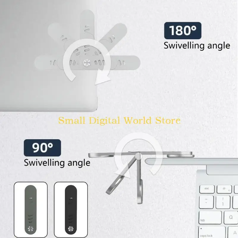 

Многофункциональный магнитный складной держатель телефона 77UB для бокового крепления телефона к экрану ноутбука