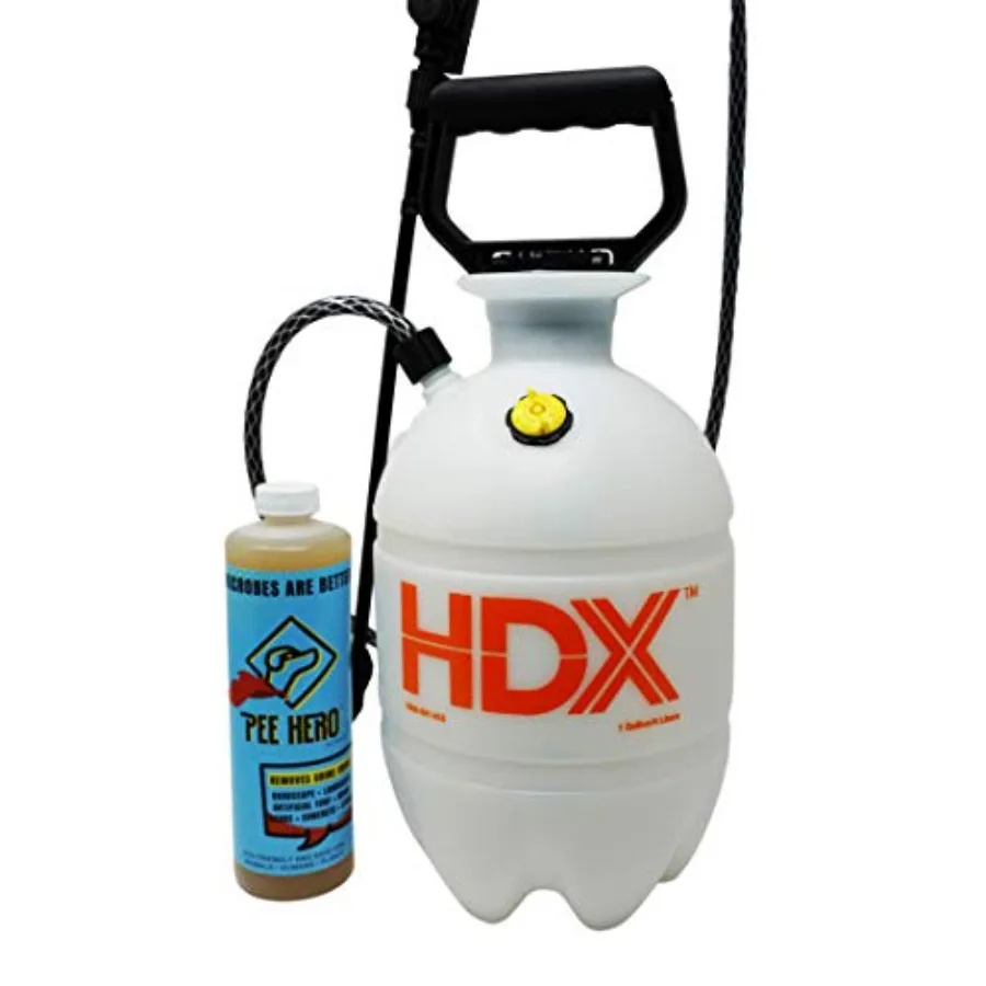 

Pee Hero Dog Pee Cleaner Kit with 1 Gallon Sprayer and 16 oz Concentrate Makes 2 Gallons Cat Urine Odor Eliminator - Dog Urine