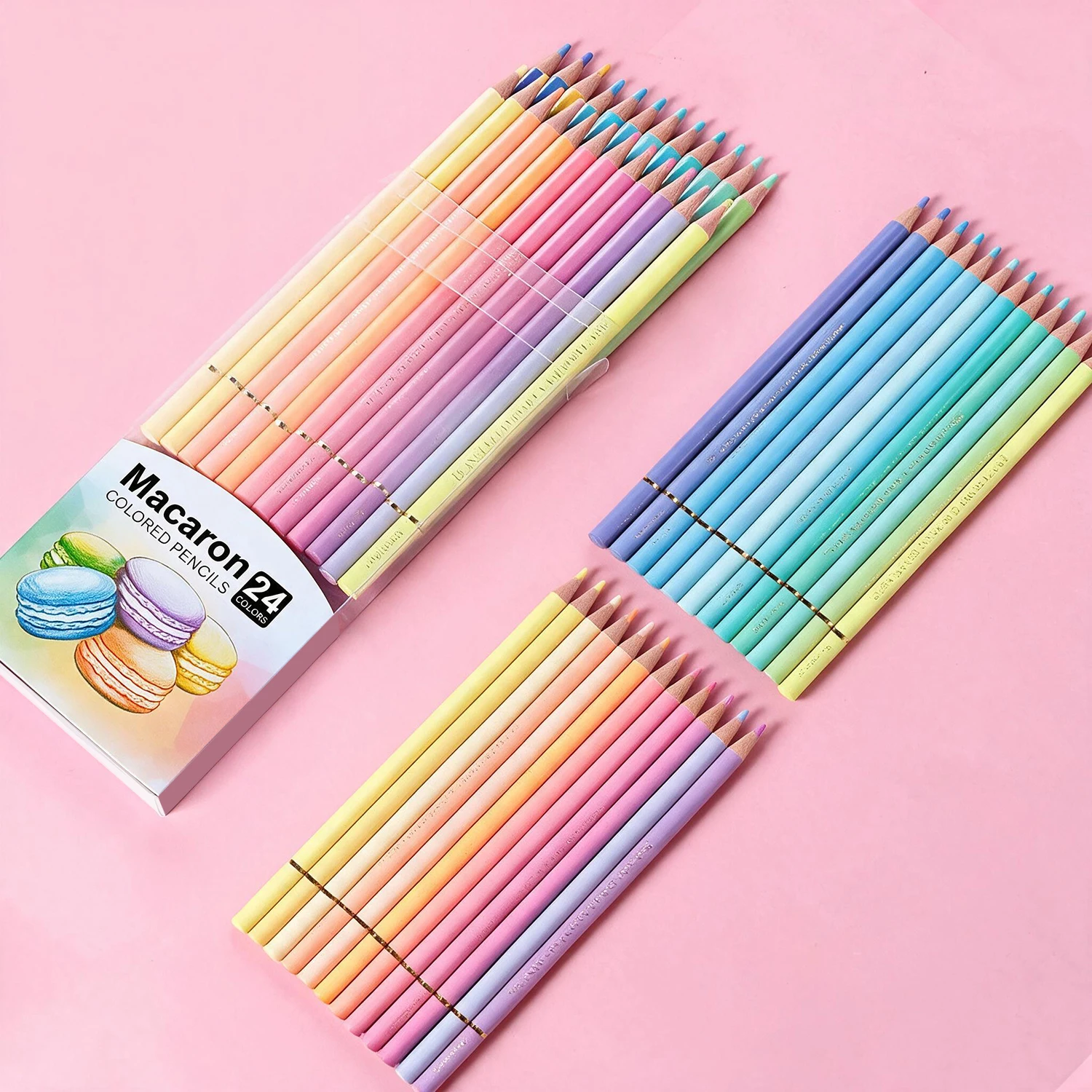 12-72 pcs Macaron Pastel Colored Pencils Set,Soft Core Coloring Pencils for Adult Coloring Books,Layering & Blending Art Pencils