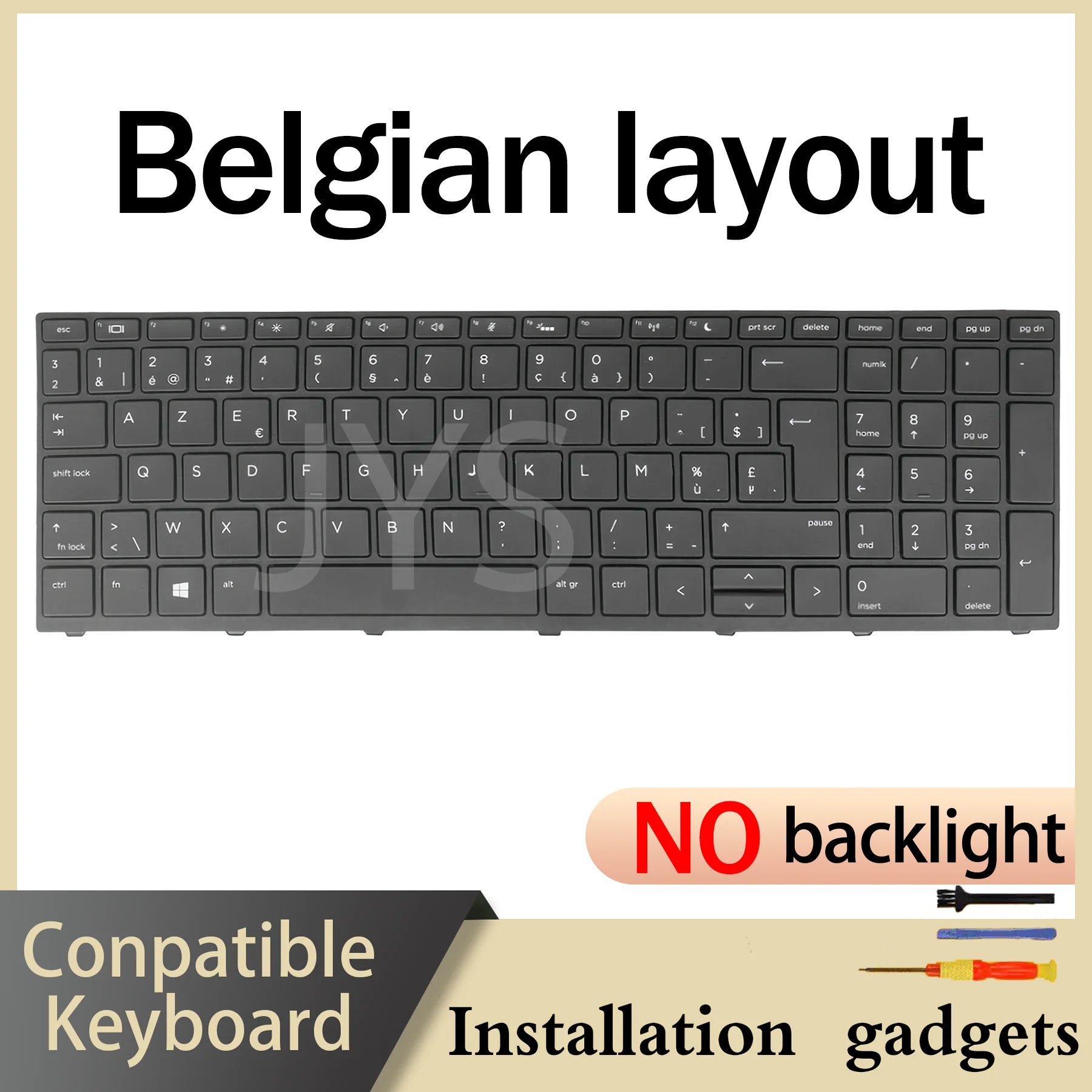 Suitable for HP Probook 450 G5 455 G5 470 G5 650 G4 650 G5 NO Backlit Keyboard BE CAFR DE SP JP NORD RU TR UK US Layout