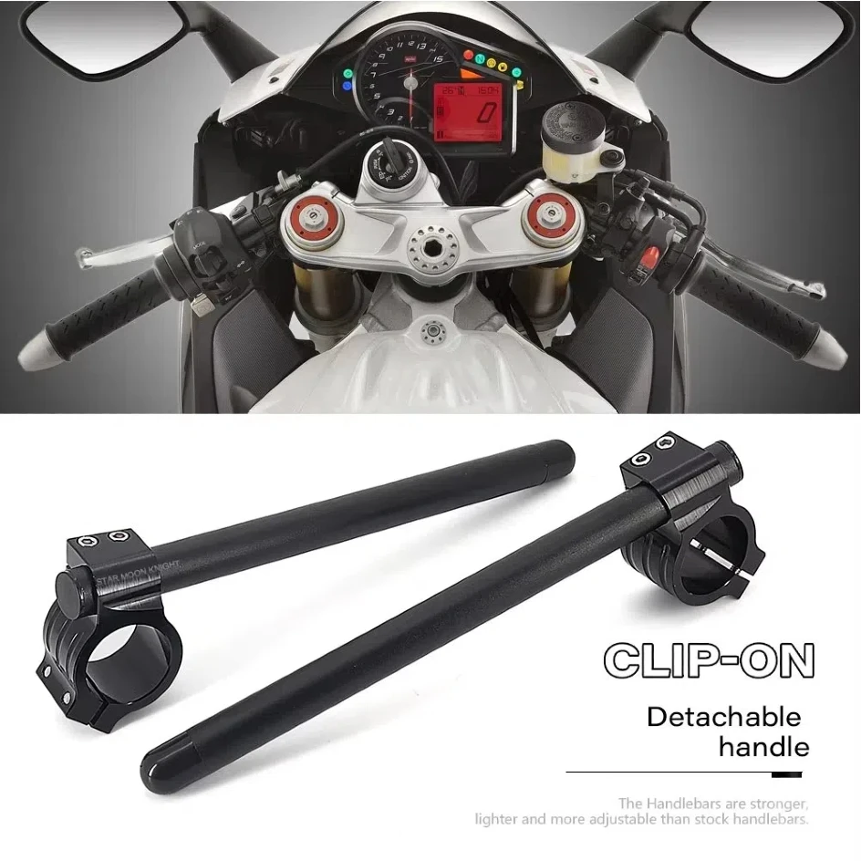 オートバイ調整可能なクリップフォークライザー正規ハンドルバー31-35-36-45-48-50-51ミリメートルアプリリアrsv4-tuono-v4-rs250-rsv1000r