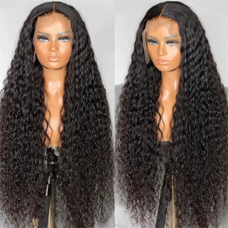 30inch Water Wave Curly Lace Frontal Wigs 13x4 13x6 HD Deep Wave Lace Frontal Wig Human Hair Wigs For Black Women On Sale