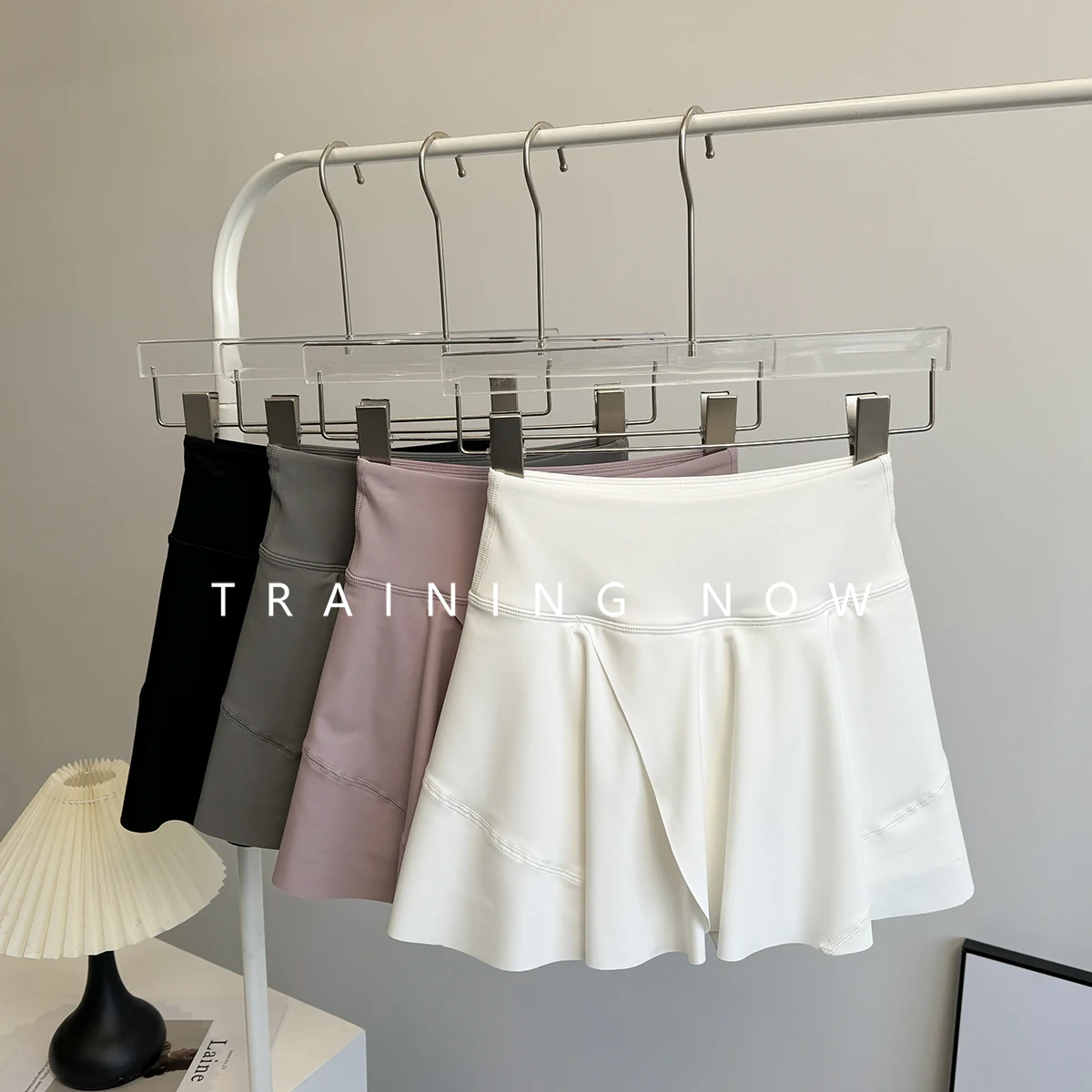 

Tennis skirt women 2025 high waist pleated sports skirt shorts breathable quick-drying anti-exposure fitness running skirt pants