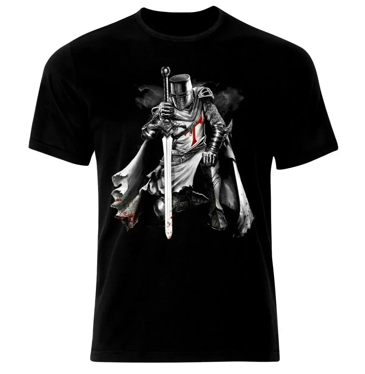 

Crusader Warrior Knights Templar T-Shirt. Premium Cotton Short Sleeve O-Neck Mens T Shirt New S-3XL