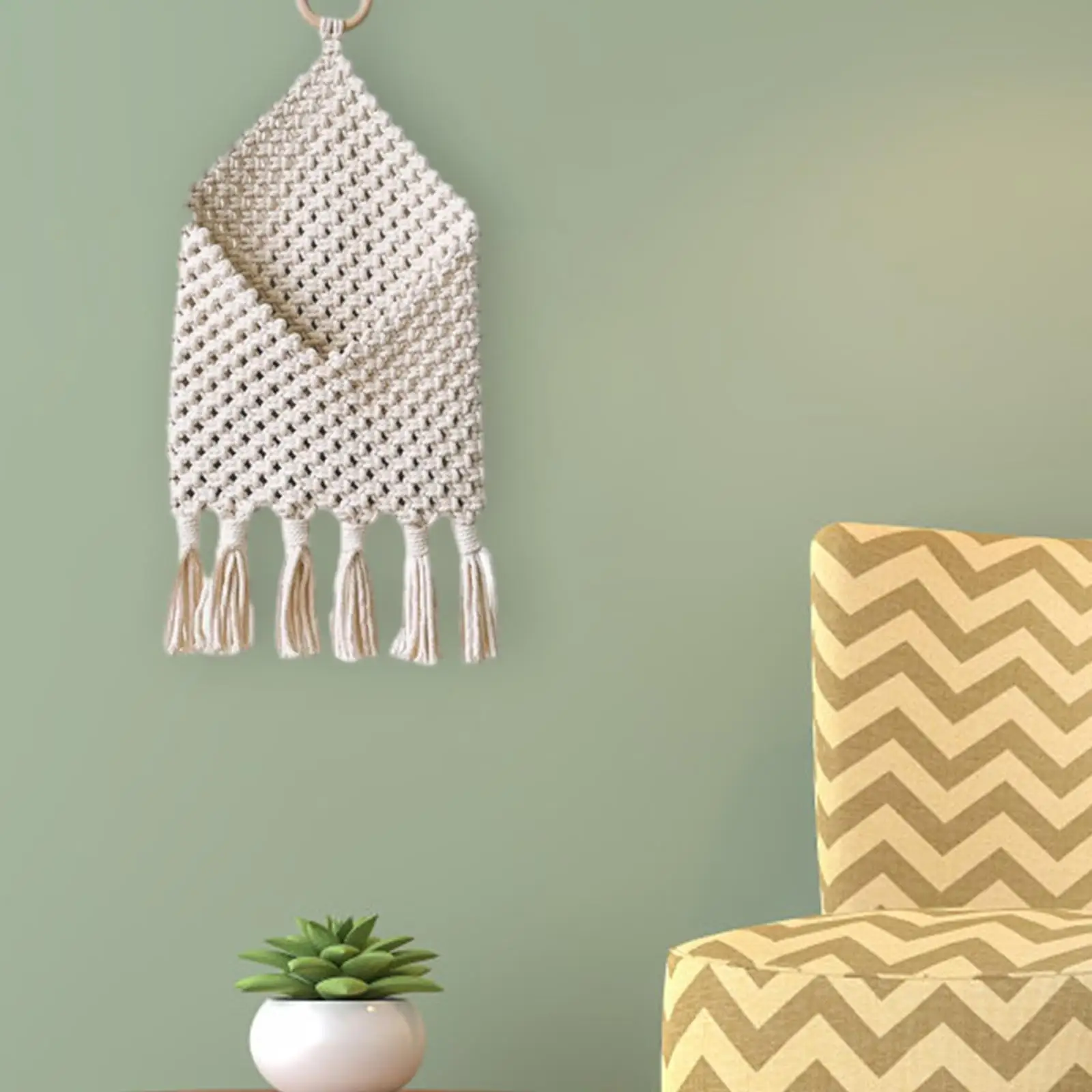 

Bohemian Tapestry Storage Net Bag Decoration Holder Multipurpose Handwoven