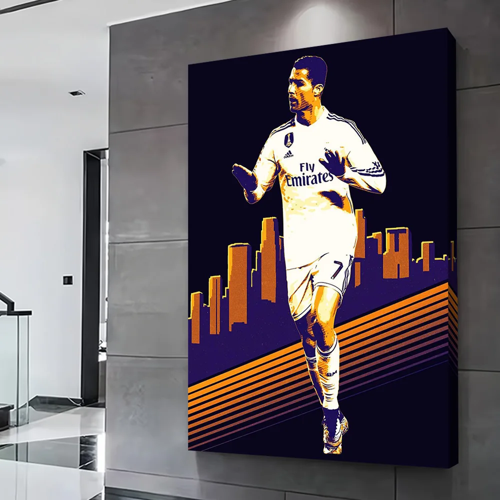Cristiano Ronaldo Football Art Printing Poster Customizable Pictures Wall Art Canvas Painting for Modern Living Room Paintings