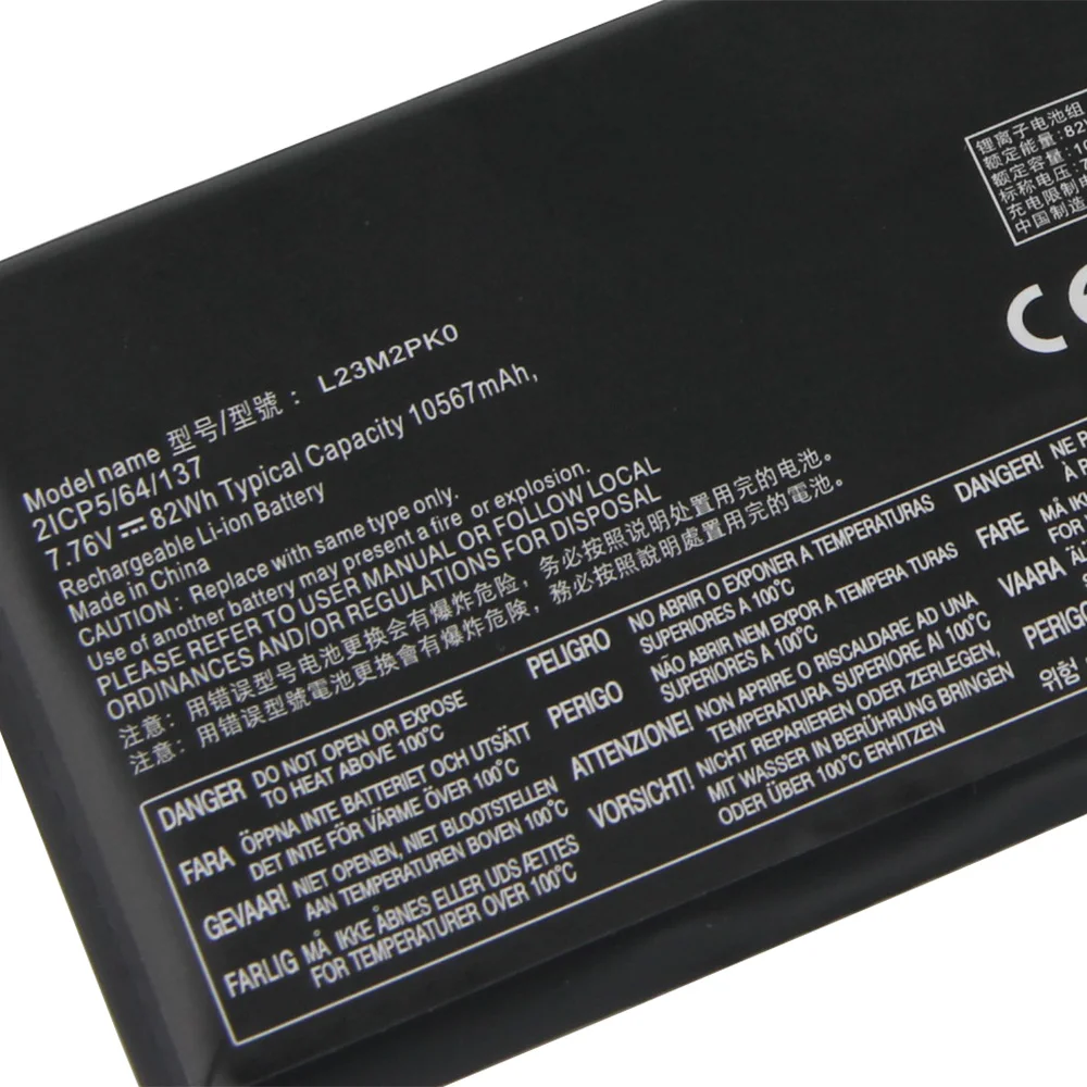 10567mAh New Rechargeable Battery L23B2PK0 L23M2PK0 L23C2PK0 L23D2PK0 For Lenovo Legion Go 8APU1 AMD Handheld Gaming