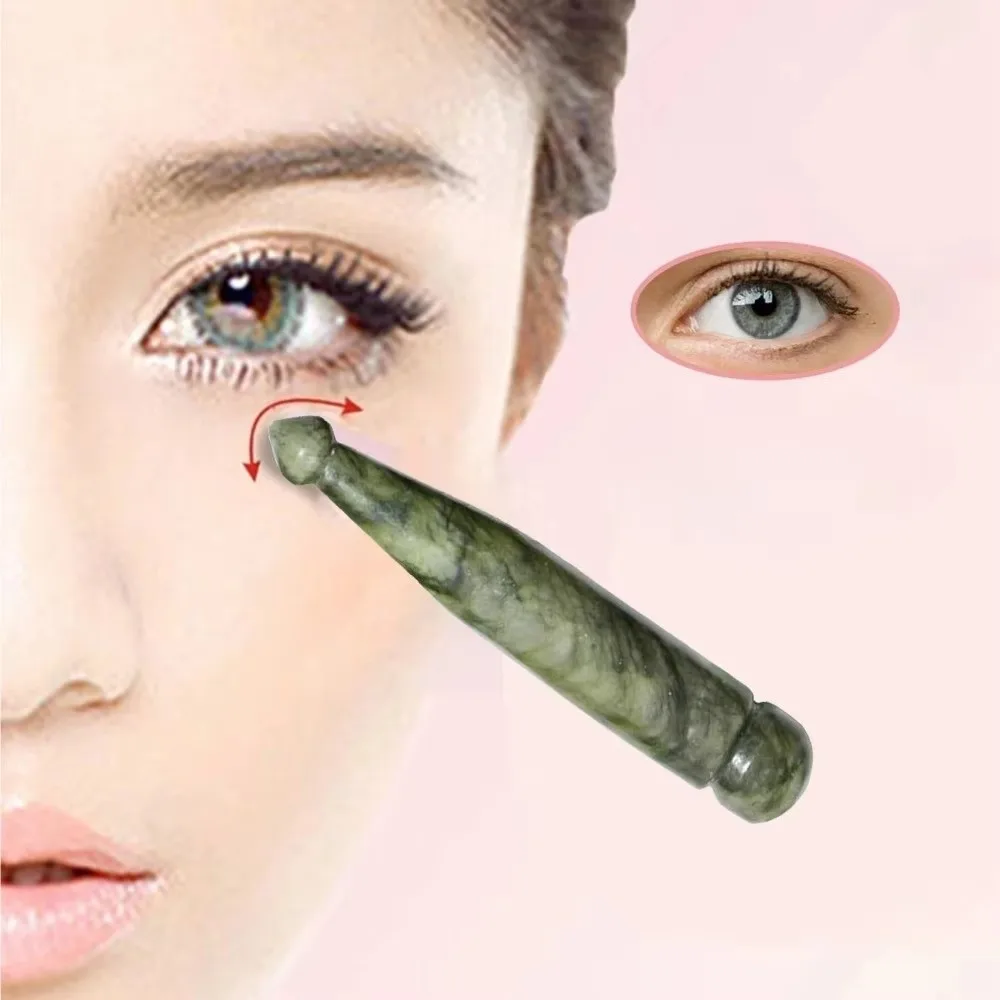 Picture 6: Natural Material Gua Sha Wand Ergonomic Shape Portable Compact Meridian Scraping Tool Smooth Polished Surface