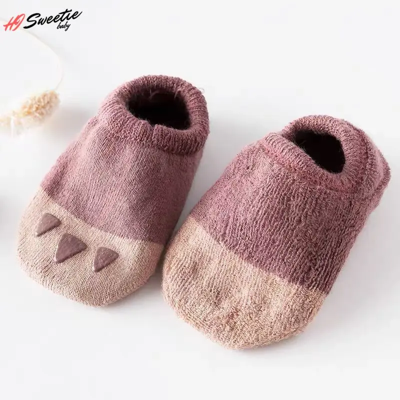 Baby Socks Cute Cartoon Non-slip Newborn Baby Boys Girls Kids Floor Socks Autumn Spring 0-1-3-5 Years