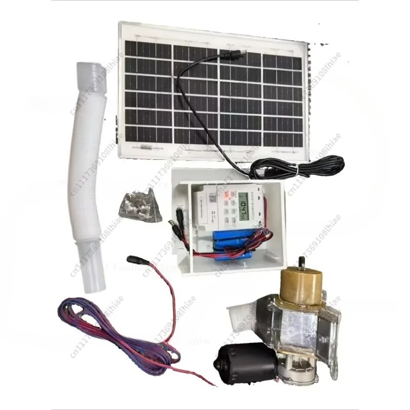Solar-powered Fully Automatic Feeder Timed and Quantitative Feeding for Chicken Raising