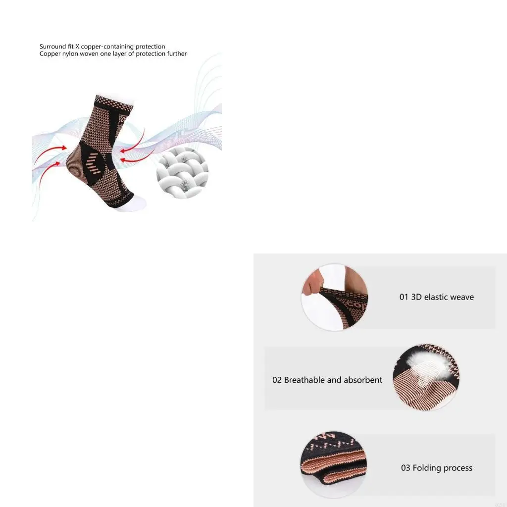 

Coppers Ankle Brace Daytime and Night Use Ankle Support for Baseball Football