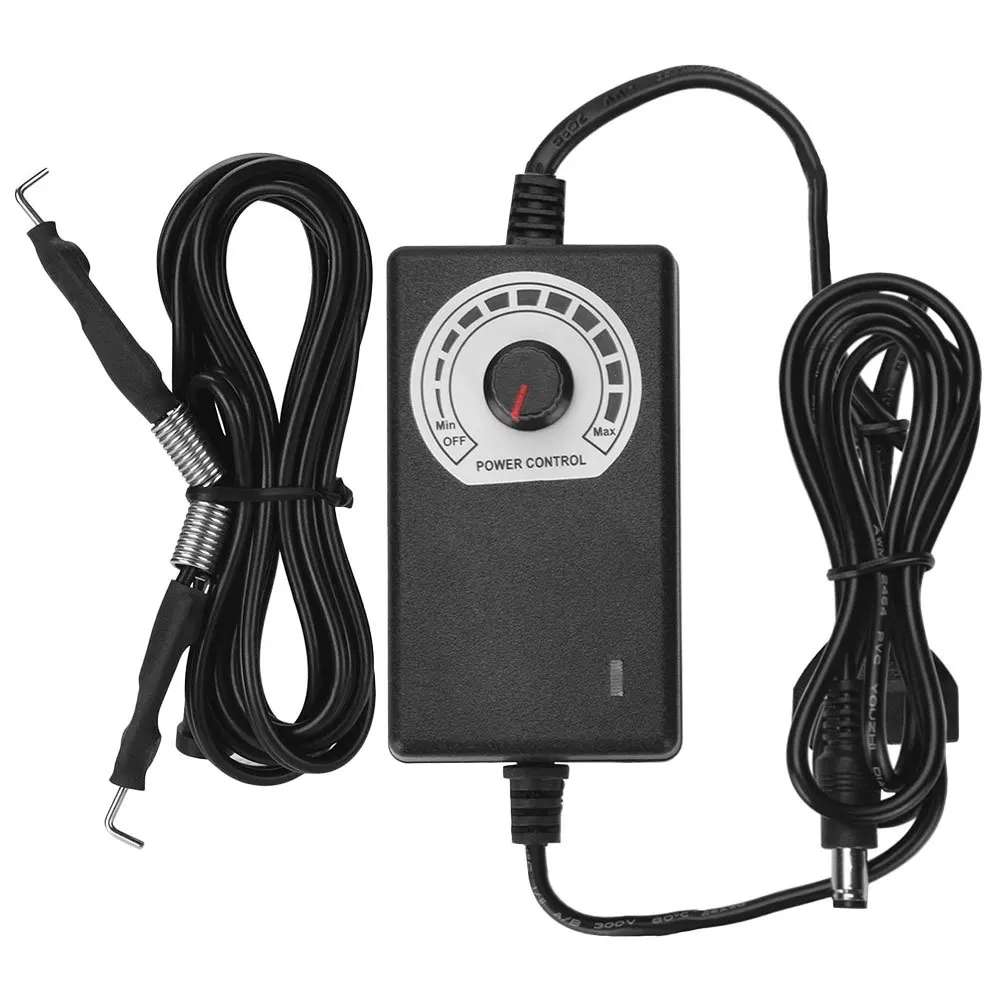 

1pc Tattoo Supply 12V Adjustable Knob Portable Abs Material Stable Current Output For Professional Tattooing Equipment Tattoo