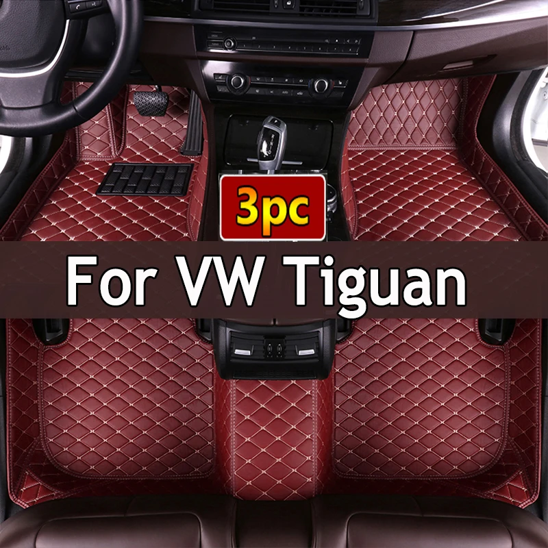 

Car Floor Mats For Volkswagen VW Tiguan 5N 2017 2018 2019 Custom Auto Foot Pads Automobile Carpet Cover interior accessories