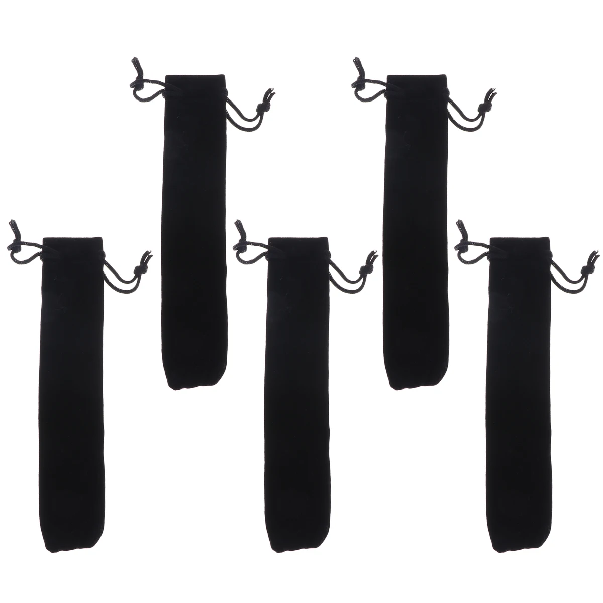 

50pcs Pouch Eco Friendly Thick Drawstring Closure Easy Organize Fashion Business Style Gift Pen Case For Pencil