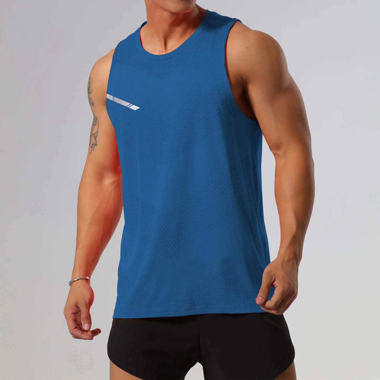 Men Athletics Thin Tank Top Running Vests Speed Mens Sports GYM Fitness Basketball Shirts Guys Sleeveless Clothing Quick Drying