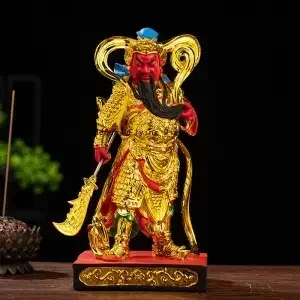 Resin Buddha Statue Buddhist Temple Supplies Pray for Auspiciousness Indoor Entrance Living Room Decorations Daily Gift Giving