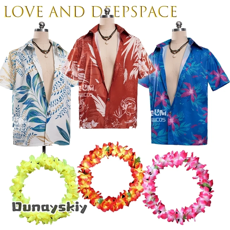 {Amanda Cos}ALove y Deepspace Rafayel Aster Zayne Sylus Caleb camisa de playa camiseta disfraz Cosplay verano Casual traje de Anime