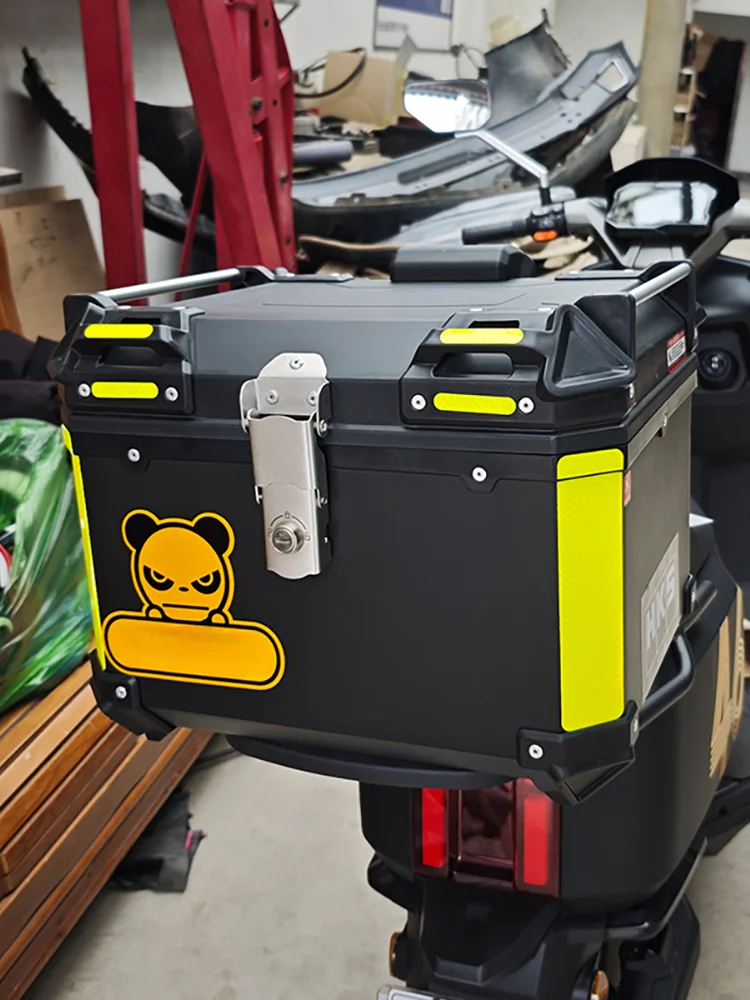 Bandes réfléchissantes d'avertissement de sécurité nocturne, autocollants de moto, boîte Helemet, panneaux latéraux de réservoir de carburant, décalcomanies de décoration, 4 pièces