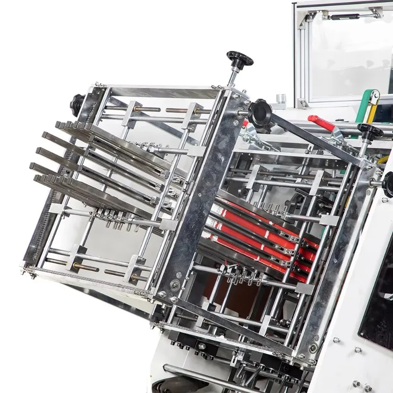 High Speed Automatic Paper Carton Making Machine, Multifunctional Cardboard Lunch Burger Pizza Cake Box Molding Equipment
