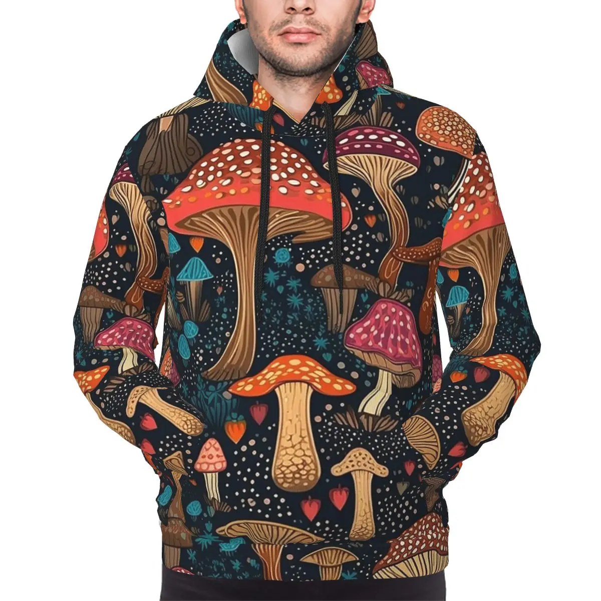 

Толстовка с принтом лавы и психоделических волшебных грибов, пуловер в стиле хип-хоп, осень-зима, мужские и женские толстовки, топы с длинными рукавами