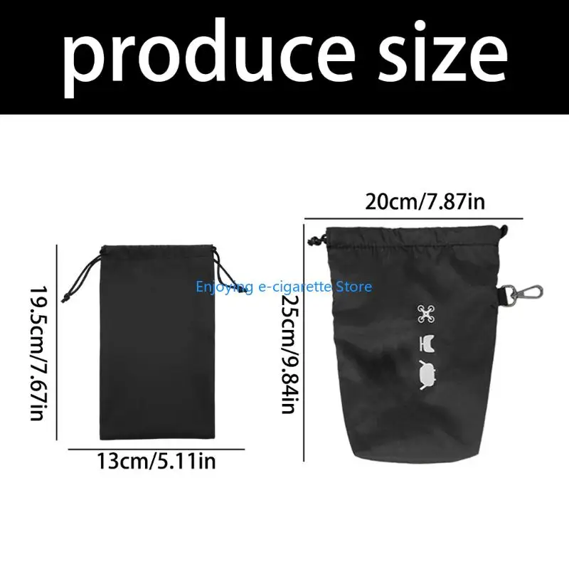 Weiche Samt FPV Brille Tragetasche Schnell Zugriff Kordelzug Leichte Reise Handtasche Drohnen Körper Fernbedienung Y4QF – Detail 6