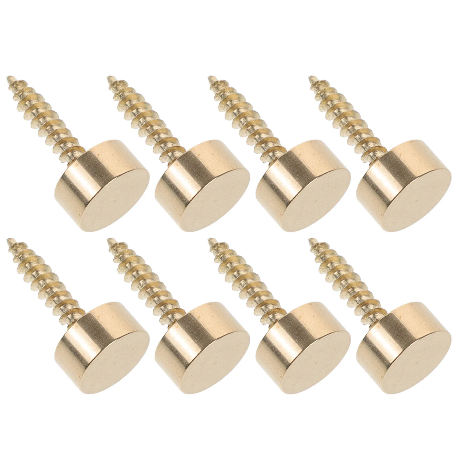 

8 Pcs Caps Decorative Screw Caps 12mm Screw Cover Copper Self Tapping Screws Mirror Furniture Renovation Projects