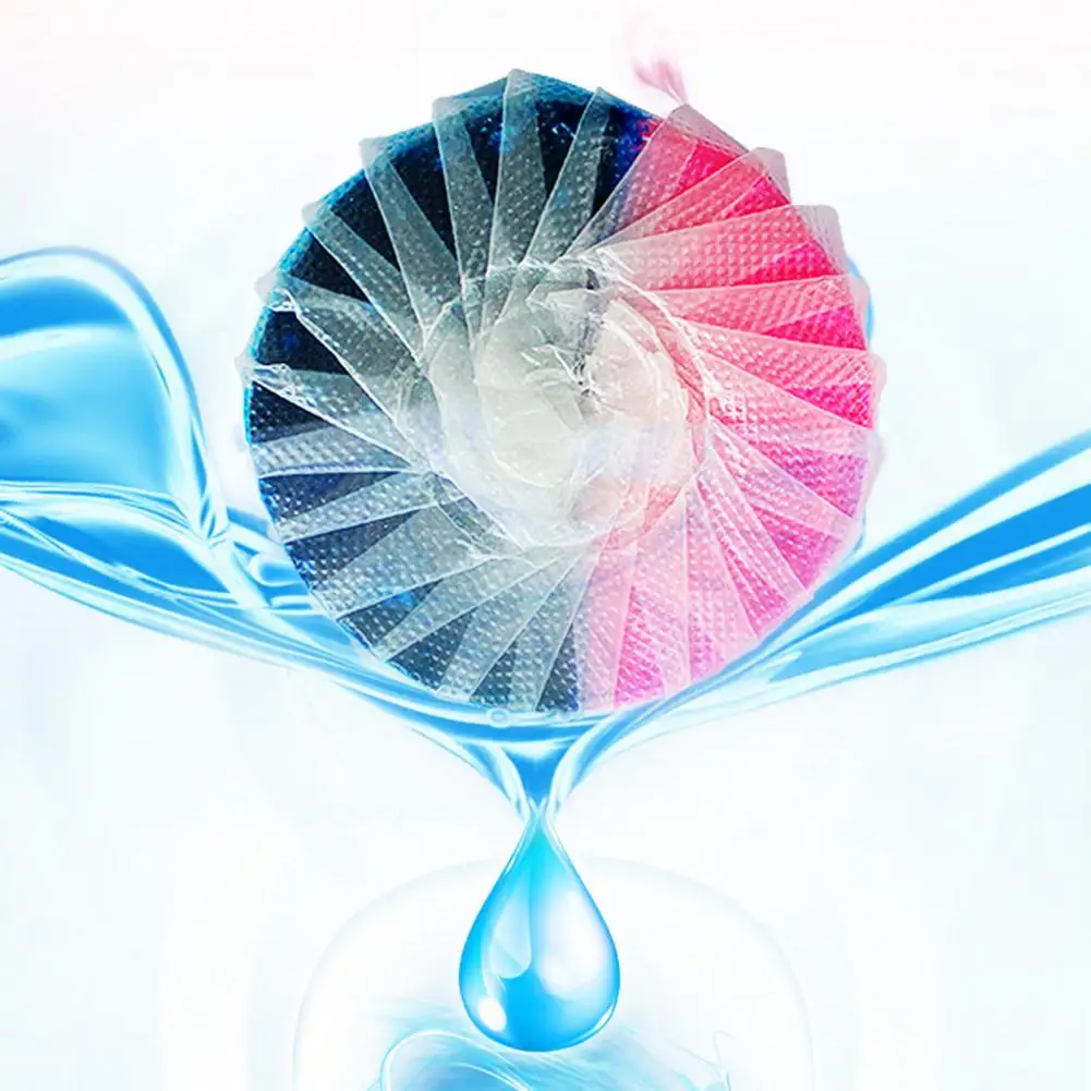 

Долговечные таблетки для унитаза, автоматические таблетки для чистки бачка унитаза для длительной дезодорации, двухцветные чистящие средства для унитаза