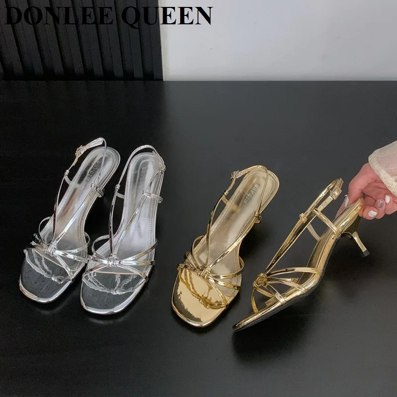 

Brand High Heel Sandals Women Flip Flops Peep Toe Shoes Slipper Clip Toe Designer 2025 New Summer Sexy Fashion Dress Party Pumps