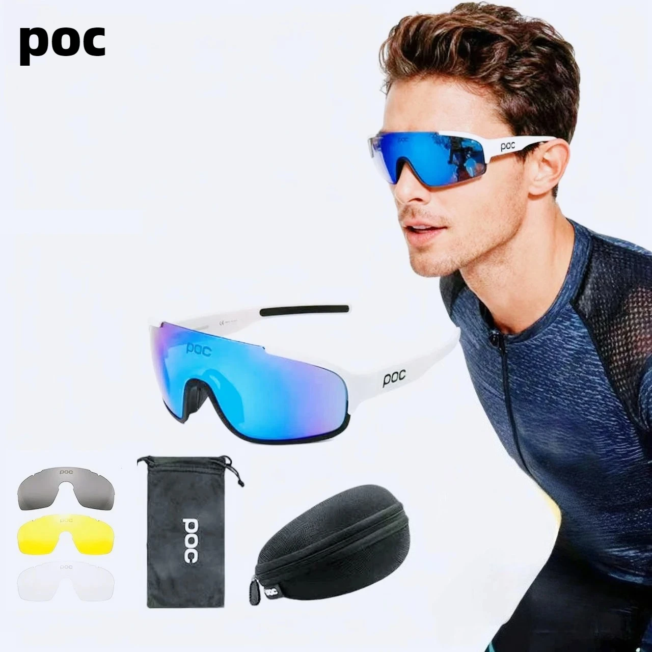 

4-цветные очки POC Crave для занятий спортом на открытом воздухе для мальчиков и девочек, бега, марафона, кросс-кантри. MTB DH Защитное оборудование для защиты глаз