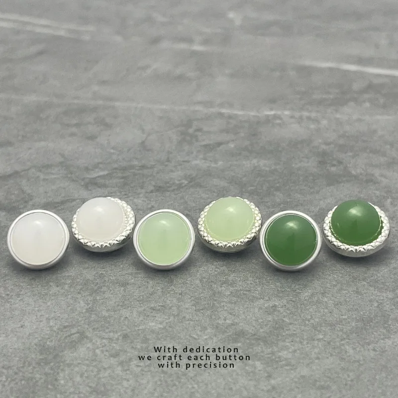 Shirt Buttons Antique Style Series Round Double Splicing Zinc Alloy Button for DIY Clothes Dresses