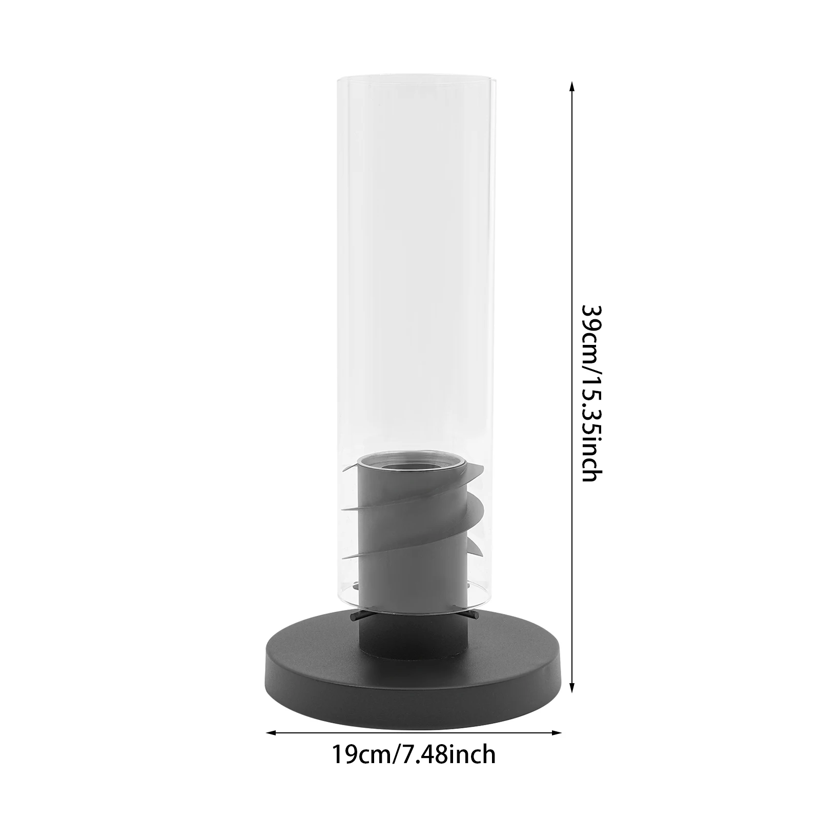 

Настольный камин с горелками из нержавеющей стали, атмосферный камин для праздников, вечеринок 19*39см