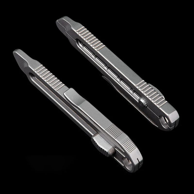 Titanium Alloy Utility Knife EDC Tool Portable Detachable Paper Cutter Multifunctional Office Stationery Supplies