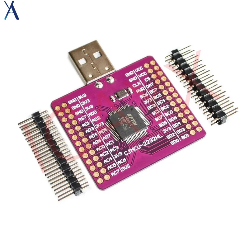 CJMCU-2232 โมดูลหน่วยความจำภายนอก USB อุปกรณ์เอียง UART/FIFO/SPI/I2C/JTAG/RS232 FT2232HL