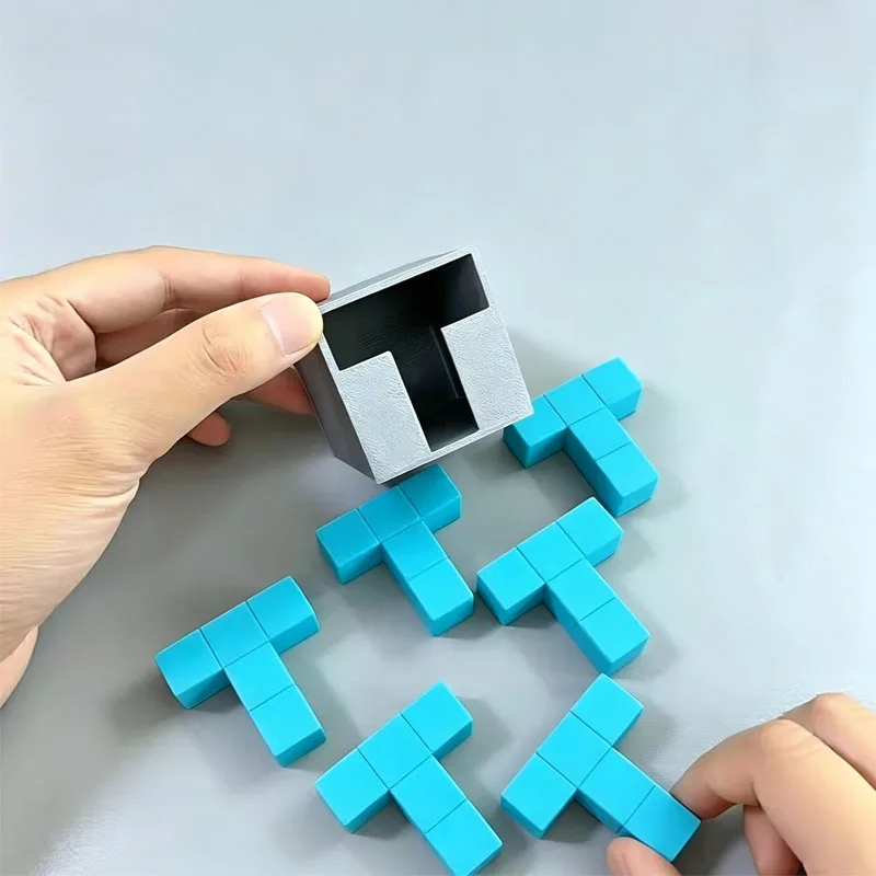 Satisfying 3D Printing Toys 6T Brain Teaser Puzzles Boxes for Adults & Kids IQ Challenge Logic Problem Solving Educational Gifts