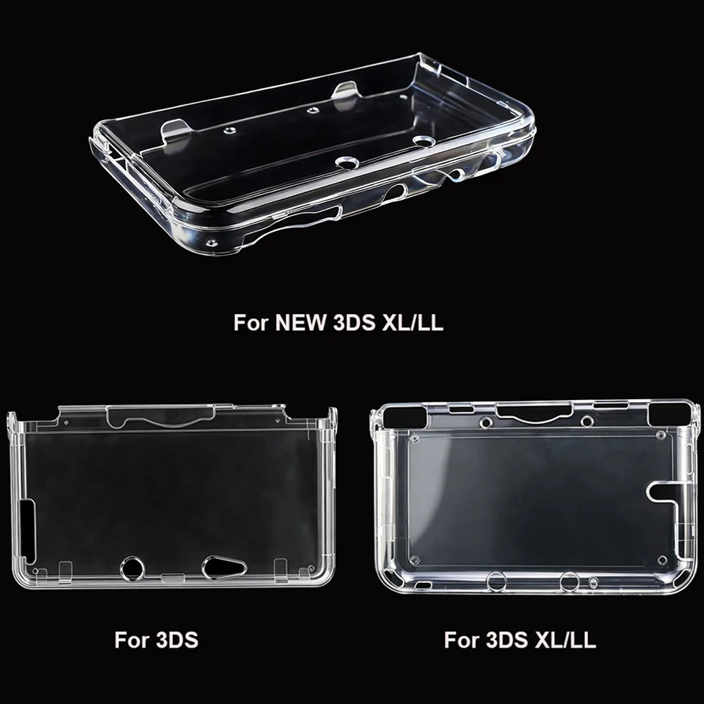 Clear Hard Protective Case For NEW Nintendo 3DS XL/LL Transparent Crystal Shell Full Cover Game Console Protector For 3DS LL/XL view 2