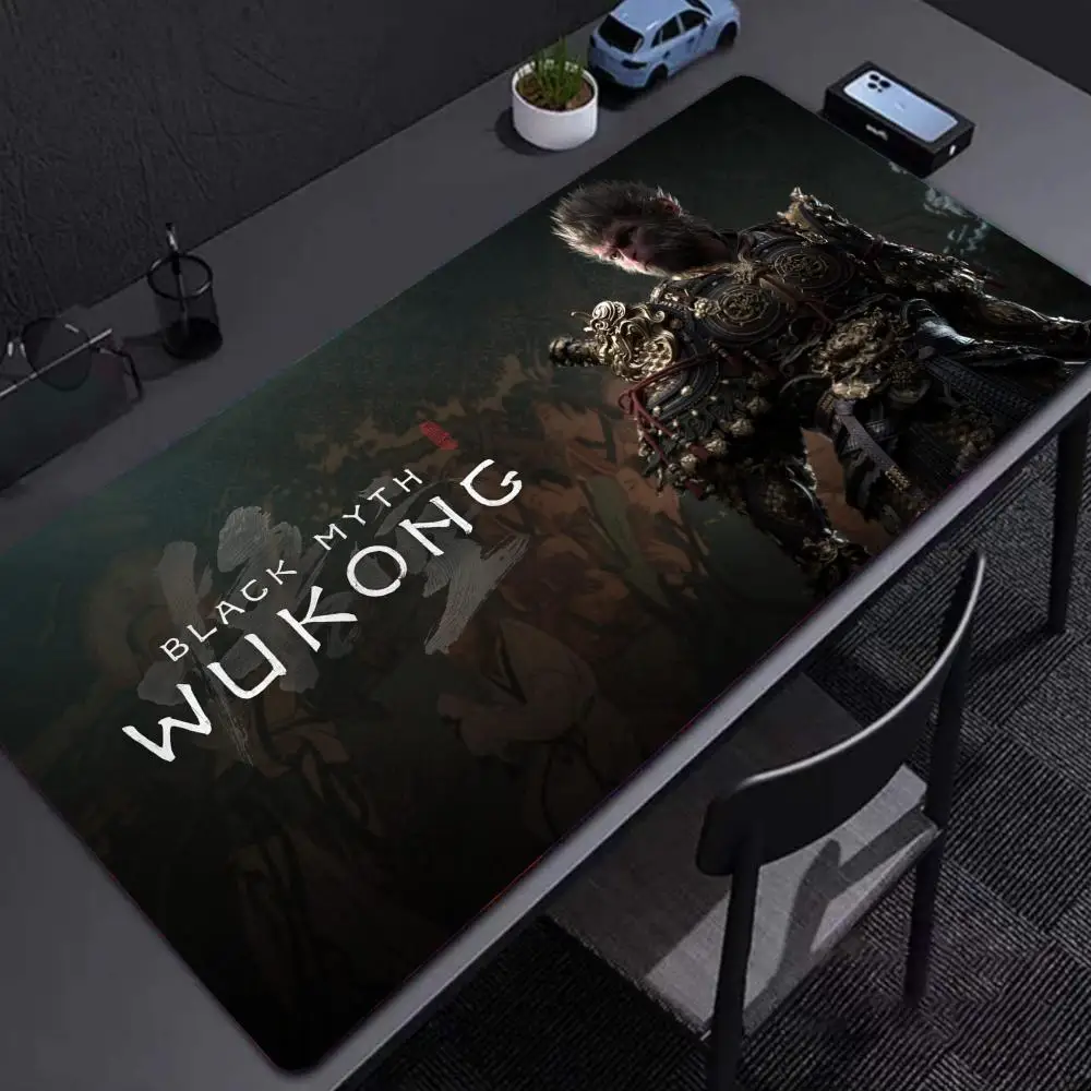 Black Myth Wukong Mouse gaming accessories Pad Non-Slip Rubber Edge locking mousepads Game play mats for notebook PC keyboard