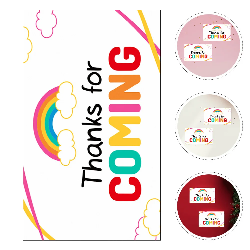 

50 pcs Thanks For Coming Cards Elegant Blank Thank You Postcards For Wedding Baby Shower Birthday Christmas Greeting