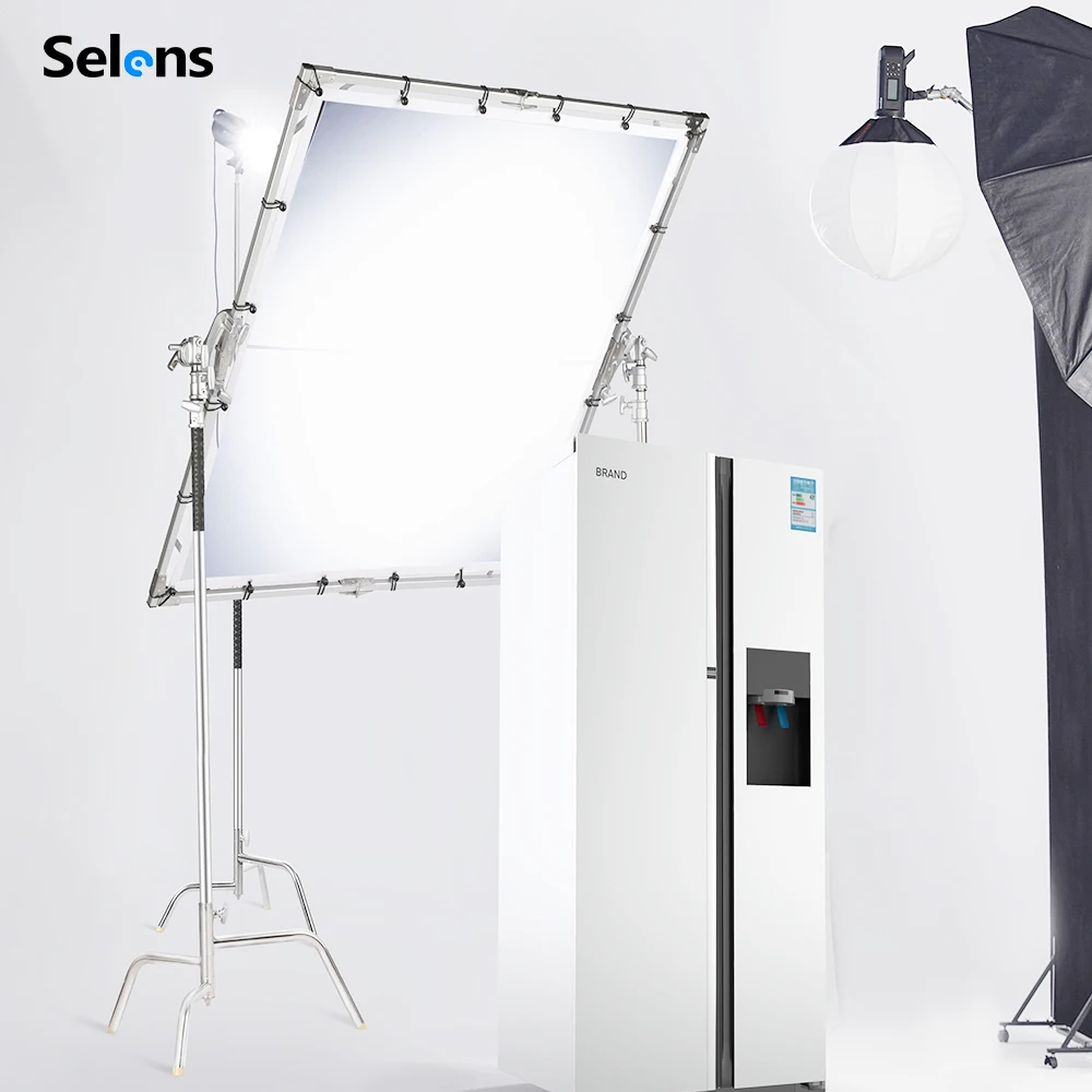 Selens Photography Diffusion Fabric 1.7x1m/2m/3m/4m White Seamless Nylon Silk Light Diffuser Sheet Cloth for Studio Softbox LED