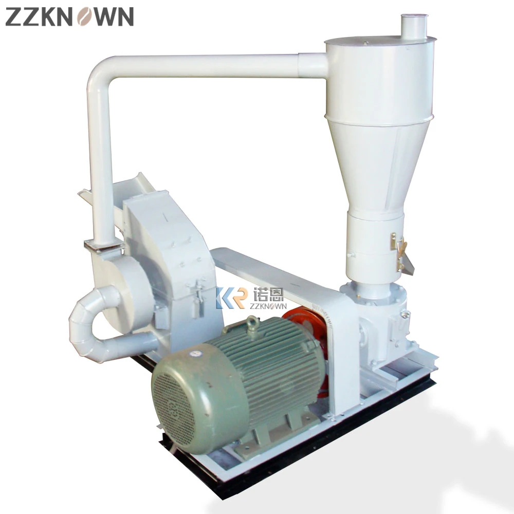 200-250 Kg/u Elektrische Gecombineerde Type Hamermolen Met Hout Pellet Machine Hout Zaagsel Pellet Pers Making Machine