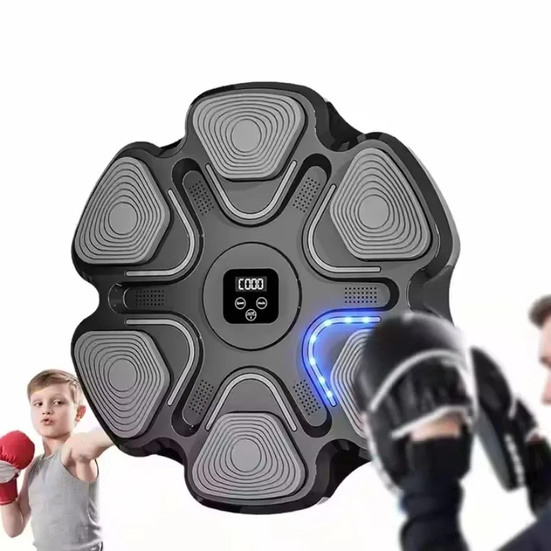 Home Electronic Music Boxing Machine With Multi Lights Connection Wall Mounted Workout Machine Boxing Punch Force Tester